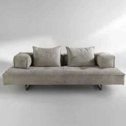 Viadurini Italian Sofas Moderne Sofas-Modulares Sofasystem Cardo 3 aus Leder im rustikalem Look NABUK