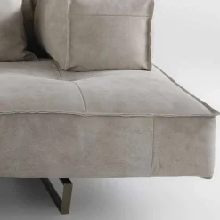 Viadurini Italian Sofas Moderne Sofas-Modulares Sofasystem Cardo 3 aus Leder im rustikalem Look NABUK