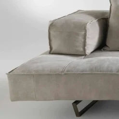 Viadurini Italian Sofas Moderne Sofas-Modulares Sofasystem Cardo 3 aus Leder im rustikalem Look NABUK