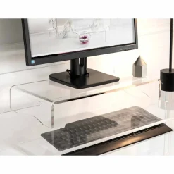 Viadurini Decor Deko Artikel Und Wohnaccessoires-Monitorständer in transparentem oder geräuchertem Plexiglas Italienisches Design - Nerd