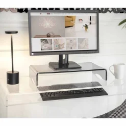 Viadurini Decor Deko Artikel Und Wohnaccessoires-Monitorständer in transparentem oder geräuchertem Plexiglas Italienisches Design - Nerd