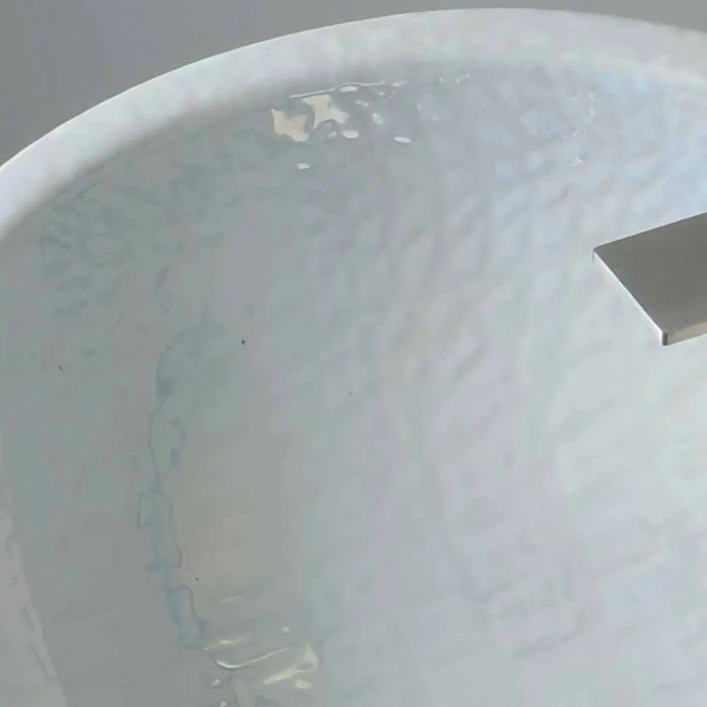 Viadurini Bathroom Keramikwaschbecken-Mother-of-pea mrl Aufsatzwaschtischmodernes Design made in Italy Glossy