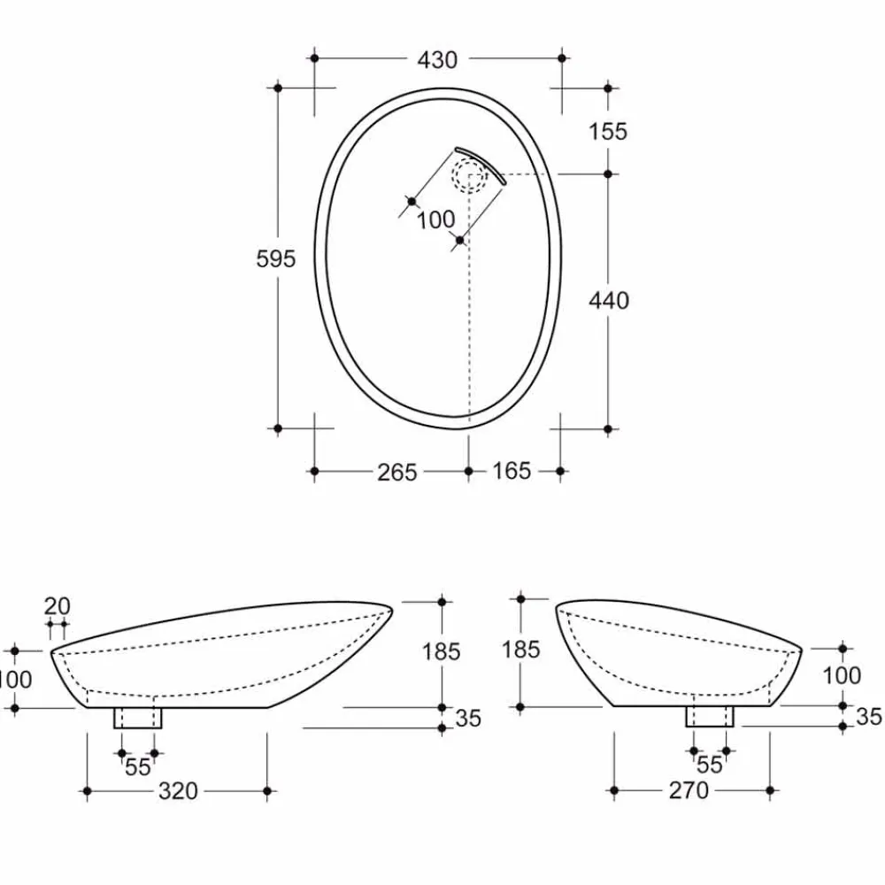 Viadurini Bathroom Keramikwaschbecken-Mother-of-pea mrl Aufsatzwaschtischmodernes Design made in Italy Glossy