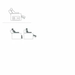 Stile Relax Aufstehsessel Und Massagesessel-Motorisierter Relax-Drehsessel aus Stoff/Leder/Kunstleder 2 Motoren Bao