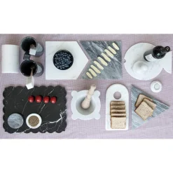 Viadurini Kitchen Küchenzubehör-Mörser aus weißem Carrara-Marmor mit Holzstößel Made in Italy - Winda