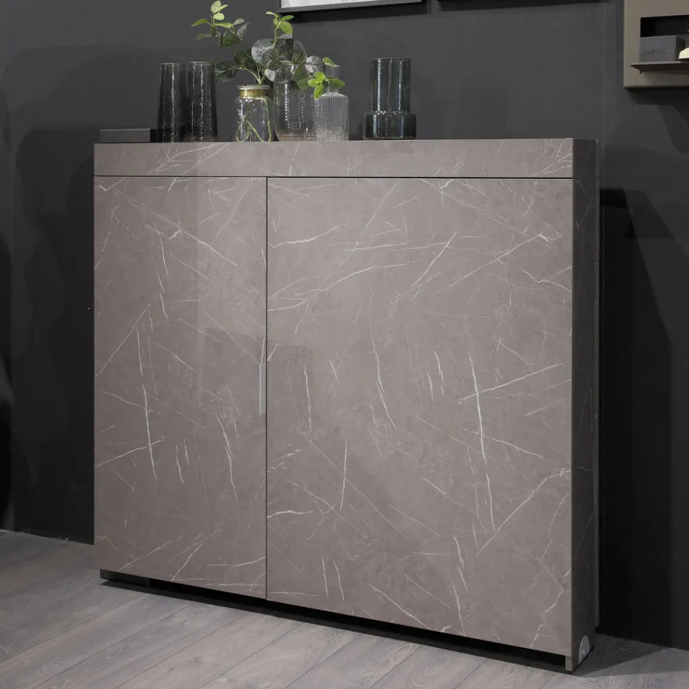 Viadurini Living Tv-Möbel-Multifunktionaler Drehschrank mit TV-Ständer und integriertem Tisch, hergestellt in Italien – Illusione