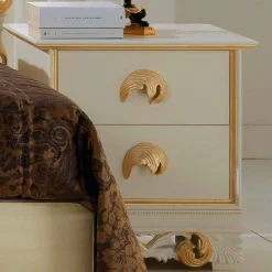 Viadurini Living Nachttische-Nachtschrank mit 2 Schubladen Zucchi