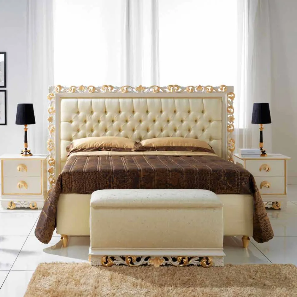 Viadurini Living Nachttische-Nachtschrank mit 2 Schubladen Zucchi