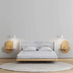 Viadurini Living Wandregale-Nachttisch aus Sperrholz Bestehend aus 3 modularen Paneelen Modernes Design - Zita