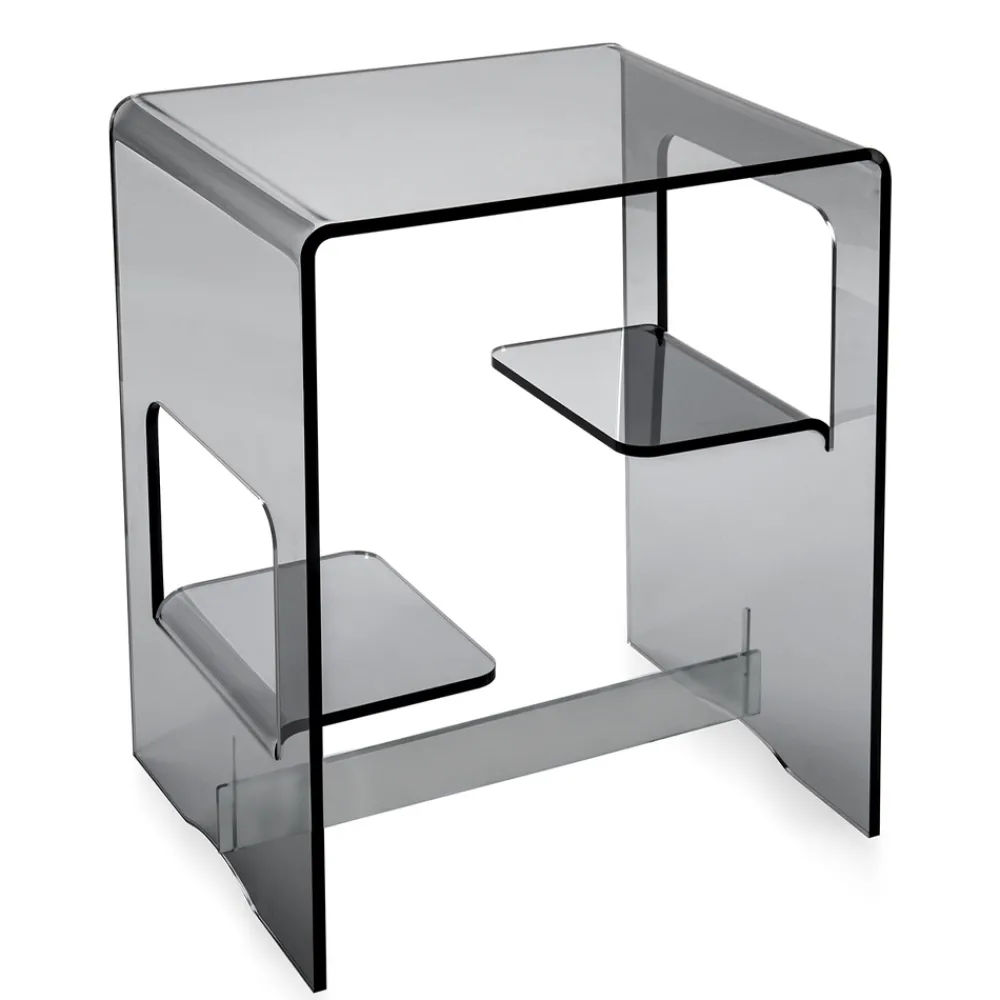 Viadurini Living Nachttische|Moderne Couchtische-Nachttisch aus transparentem oder geräuchertem Plexiglas Made in Italy - Lollao