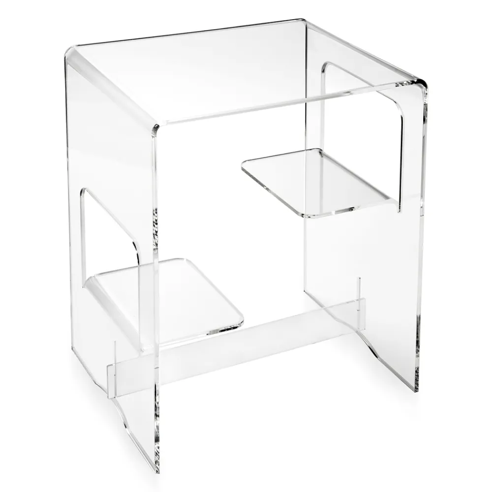 Viadurini Living Nachttische|Moderne Couchtische-Nachttisch aus transparentem oder geräuchertem Plexiglas Made in Italy - Lollao