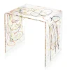 Viadurini Living Nachttische|Moderne Couchtische-Nachttisch aus transparentem und farbigem Plexiglas 2 Größen - Pelere
