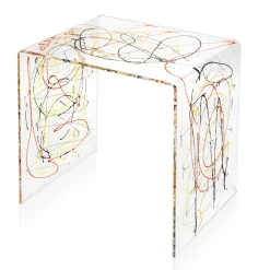 Viadurini Living Nachttische|Moderne Couchtische-Nachttisch aus transparentem und farbigem Plexiglas 2 Größen - Pelere