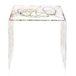 Viadurini Living Nachttische|Moderne Couchtische-Nachttisch aus transparentem und farbigem Plexiglas 2 Größen - Pelere