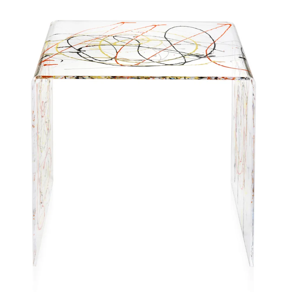 Viadurini Living Nachttische|Moderne Couchtische-Nachttisch aus transparentem und farbigem Plexiglas 2 Größen - Pelere