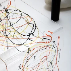 Viadurini Living Nachttische|Moderne Couchtische-Nachttisch aus transparentem und farbigem Plexiglas 2 Größen - Pelere