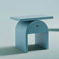 Viadurini Living Nachttische-Nachttisch im modernen Design aus farbigem Holz für das Schlafzimmer - Arcom