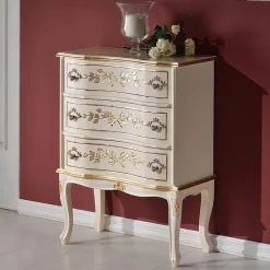 Viadurini Classic Nachttische-Nachttisch mit Schubladen aus Nussbaum oder weißem Holz Made in Italy - Elegant