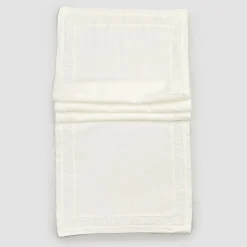 Viadurini Textile Runner-Natürlicher weißer schwerer Leinenläufer mit italienischer Luxusprägung - Limao