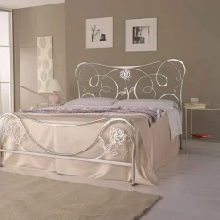 Viadurini Night Design Maßgeschneiderte Möbel|Schmiedeeisen Doppelbetten-Nefertiti Doppelbett aus Schmiedeeisen in Design