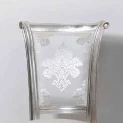 Viadurini Living Klassische Stühle-Neobarockstuhl in Velour Miel aus Blattsilber