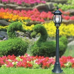 Viadurini Lighting Gartenlampion-Niedrige Außenlampe aus anthrazitfarbenem Aluminium, hergestellt in Italien – Impero