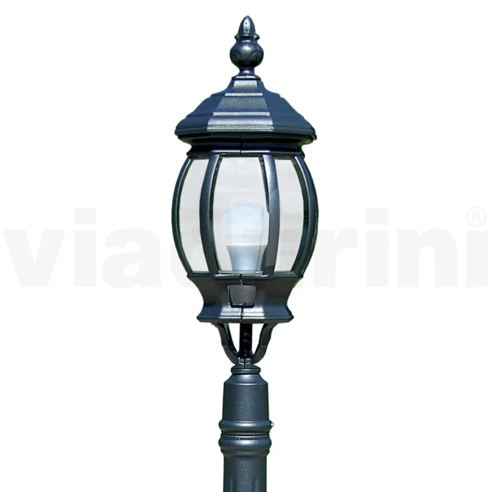 Viadurini Lighting Gartenlampion-Niedrige Außenlampe aus anthrazitfarbenem Aluminium, hergestellt in Italien – Impero