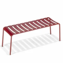 Viadurini in the Garden Gartenbänke-Niedrige Bank aus lackiertem Aluminium im Freien, hergestellt in Italien - Sybella