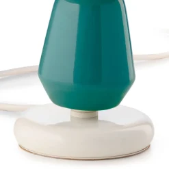 Ferroluce Moderne Tischlampen-Niedrige Keramik-Tischlampe in 2 Farben, hergestellt in Italien – Berimbau