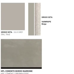 Varaschin Garten Beistelltisch-Niedrige Tischplatte HPL oder Keramik Made in Italy - Emmacross von