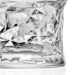 Viadurini Kitchen Italienisches Kristallgeschirr-Niedrige Trinkgläser in Eco Crystal Square Dekoration 12 Stück - Ritmo