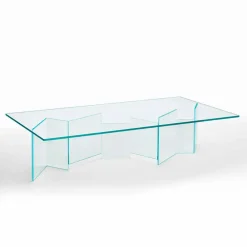 Viadurini Living Moderne Couchtische-Niedriger Couchtisch aus extra klarem Glas 2 Größen Made in Italy - Random