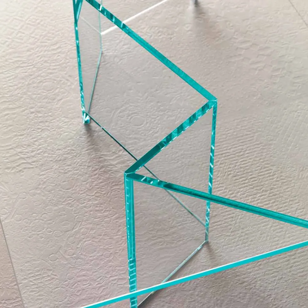 Viadurini Living Moderne Couchtische-Niedriger Couchtisch aus extra klarem Glas 2 Größen Made in Italy - Random