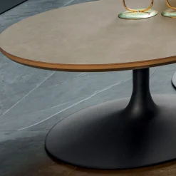 Viadurini Living Moderne Couchtische-Niedriger Couchtisch aus Metall und Keramik in verschiedenen Größen - Amereo