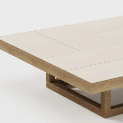 Viadurini in the Garden Garten Beistelltisch-Niedriger Garten-Couchtisch mit Plattenplatte aus Steingut Made in Italy - Bresson