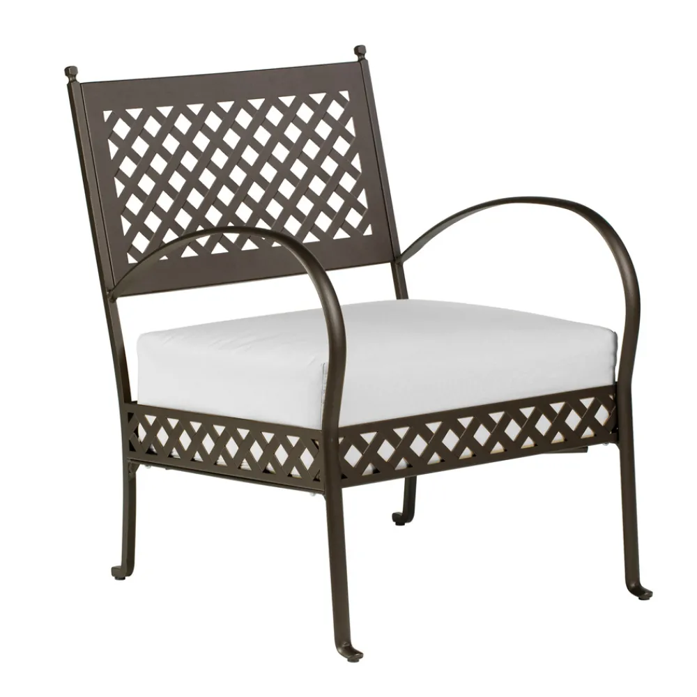 Viadurini in the Garden Metallsessel-Niedriger Gartensessel aus verzinktem Stahl mit Armlehnen Made in Italy - Selvaggia