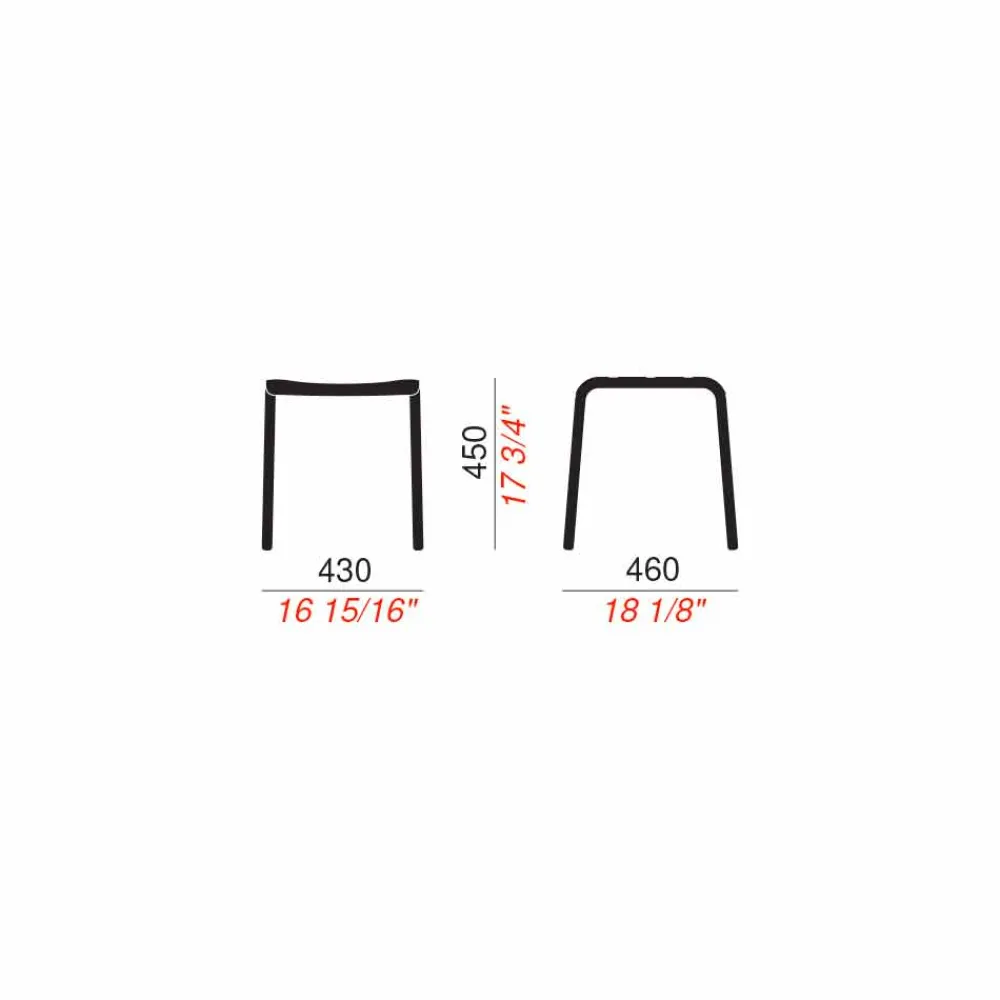 Viadurini in the Garden Outdoor Hocker-Niedriger Hocker aus lackiertem Aluminium im Freien Hergestellt in Italien - Sondra