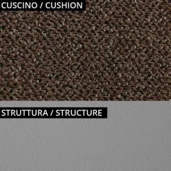 Viadurini in the Garden Metallsessel-Niedriger Outdoor-Sessel mit gepolstertem Sitz Made in Italy - Planter