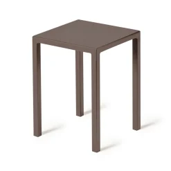 Viadurini in the Garden Outdoor Hocker-Niedriger quadratischer Outdoor-Hocker aus Stahl Made in Italy - Azul