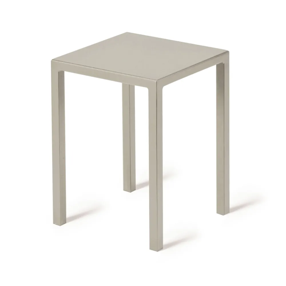 Viadurini in the Garden Outdoor Hocker-Niedriger quadratischer Outdoor-Hocker aus Stahl Made in Italy - Azul