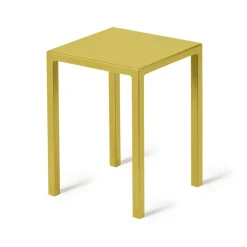 Viadurini in the Garden Outdoor Hocker-Niedriger quadratischer Outdoor-Hocker aus Stahl Made in Italy - Azul