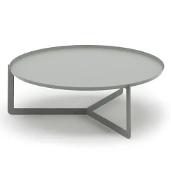 Viadurini in the Garden Garten Beistelltisch-Niedriger runder Tisch im Freien aus farbigem Metall Made in Italy - Stephane