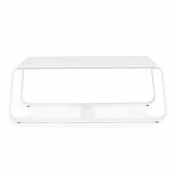 Viadurini in the Garden Garten Beistelltisch-Niedriger Tisch im Freien aus weiß oder anthrazit lackiertem Aluminium - Aniello