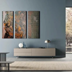 Viadurini Living Sideboards|Tv-Möbel-Niedriger TV-Schrank aus ökologischem Holz 1 Tür und 2 Luxus-Schubladen - Bruno