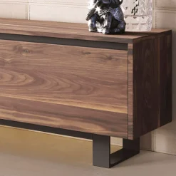 Viadurini Living Anrichte-Niedriges Sideboard aus Holz mit Metallgestell Made in Italy - Berta