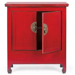 Viadurini Living Anrichte-Niedriges Vintage Sideboard mit 2 Türen aus rotem Ulmenholz Homemotion - Konan