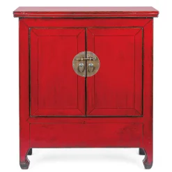 Viadurini Living Anrichte-Niedriges Vintage Sideboard mit 2 Türen aus rotem Ulmenholz Homemotion - Konan