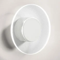 Viadurini Lighting Moderne Wandleuchten-Nora - Wandleuchte aus Metall mit mikrogepunktetem Plexiglasdiffusor