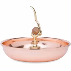 Viadurini Kitchen Küchenzubehör-Nussknacker Massivkupfer Tablett Handgefertigtes Design 24 cm - Paronzo