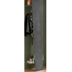 Viadurini Living Wandgarderobe-Oblique Design Garderobenständer aus glänzend weißem Holz oder Schiefer - Joris